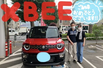 クロスビーご納車おめでとうございます♪